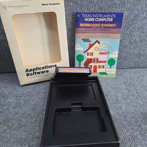 Texas Instruments Home Computer Household Budget Management PHM 3007 Cartridge